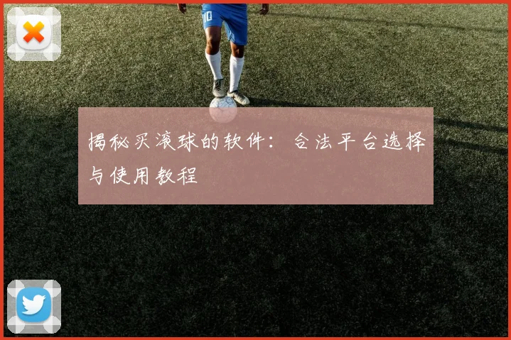 揭秘买滚球的软件：合法平台选择与使用教程